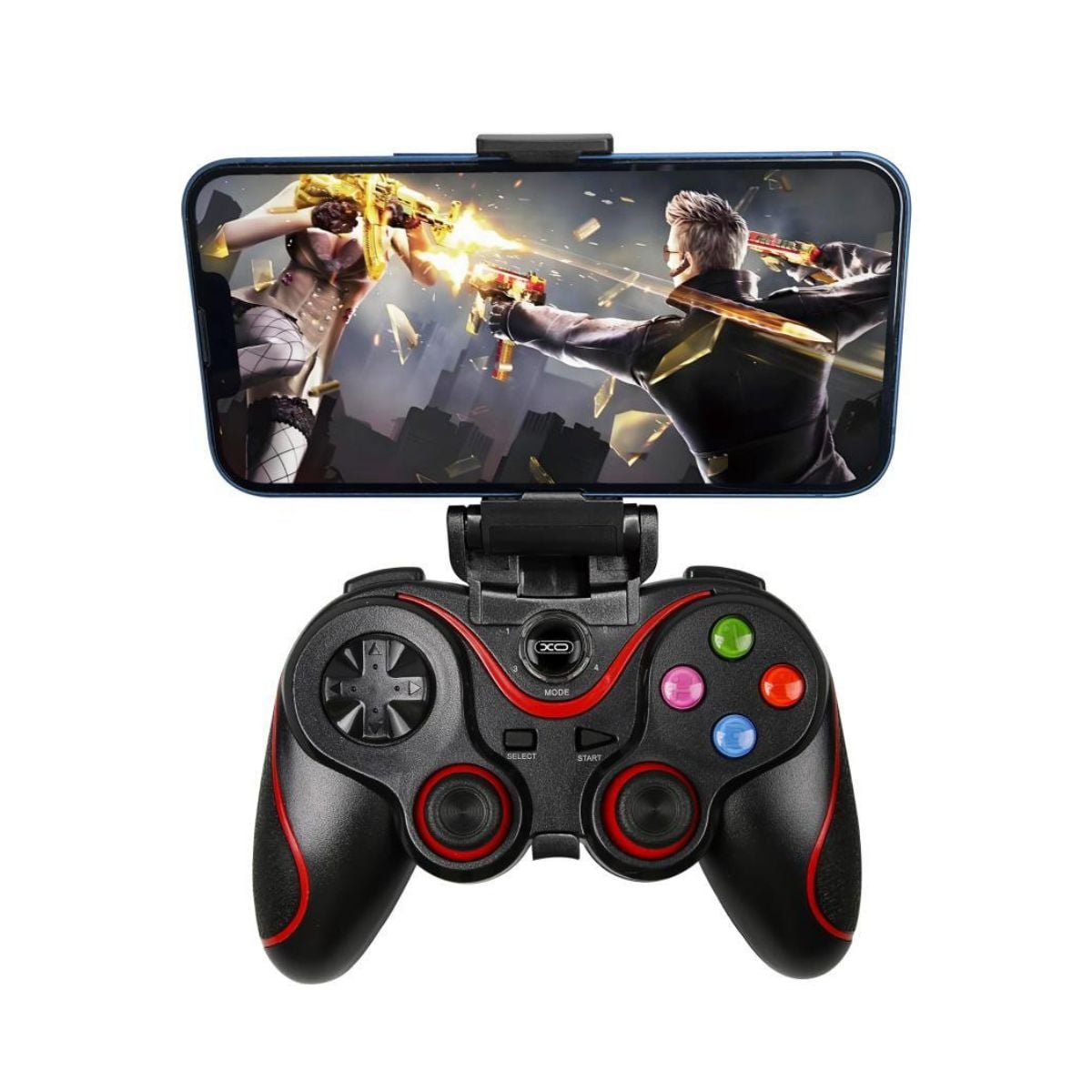 XO Ασύρματο Χειριστήριο Gaming Switch / Android / PC / PS4, Μαύρο+Κόκκινο – GP5 - Image 5