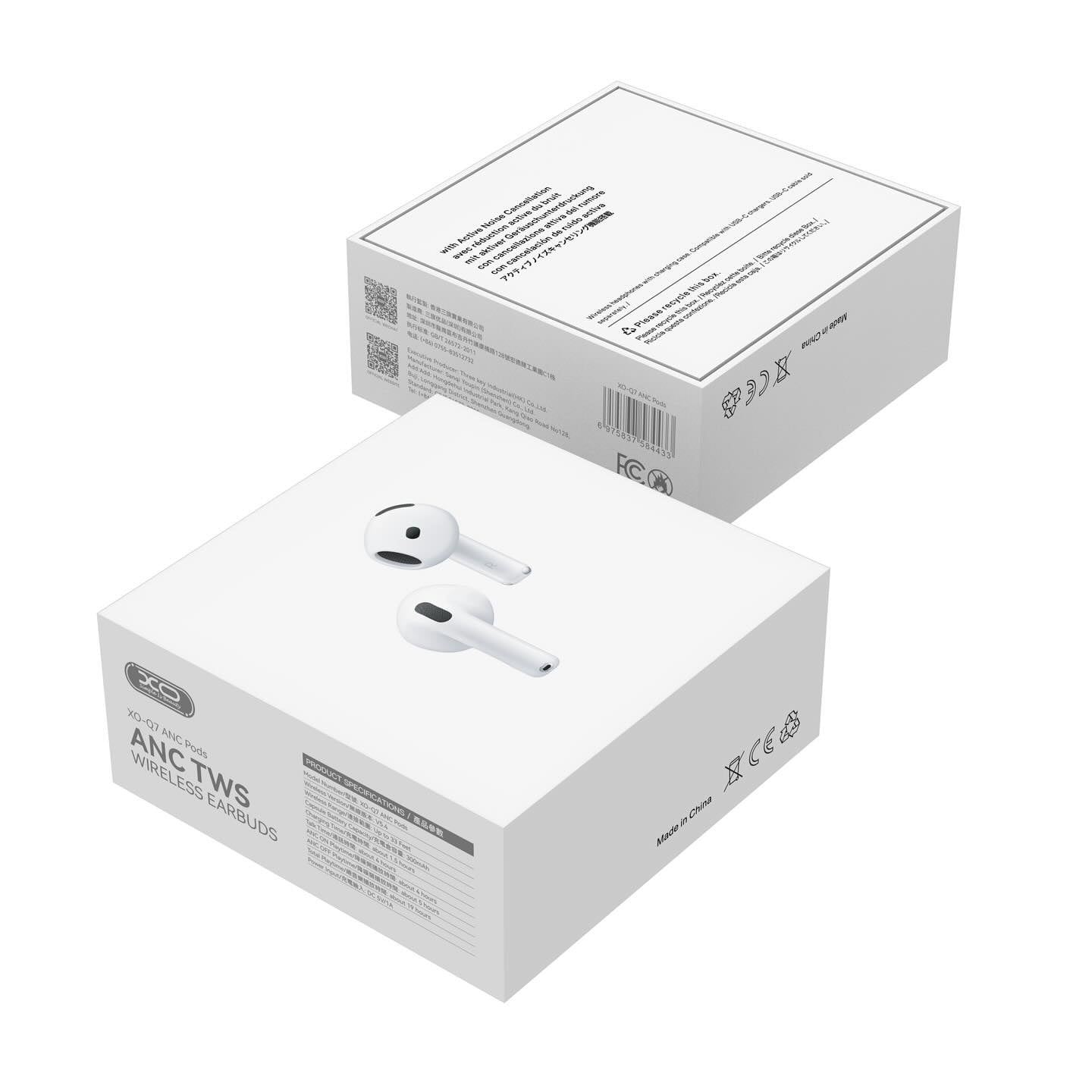XO HF TWS, 6rd Gen. white – Q7 Pods - Image 2
