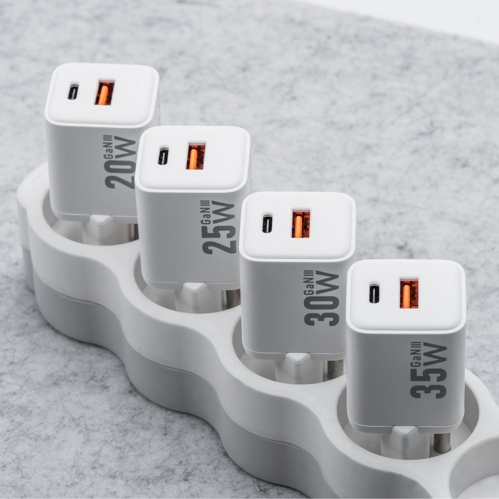 Φορτιστής Forcell F-Energy Mini GaN III USB-C + USB-A QC4.0 PD 25W VT-25B λευκό - Image 7