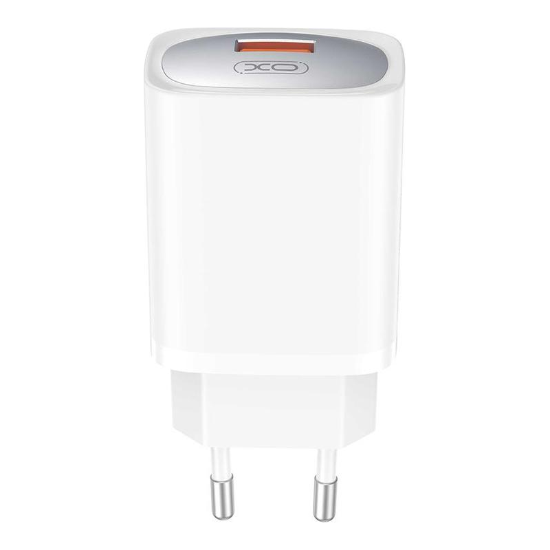XO φορτιστής τοίχου CE19 QC 18W 1x USB λευκός με καλώδιο USB-A σε Lightning - Image 4