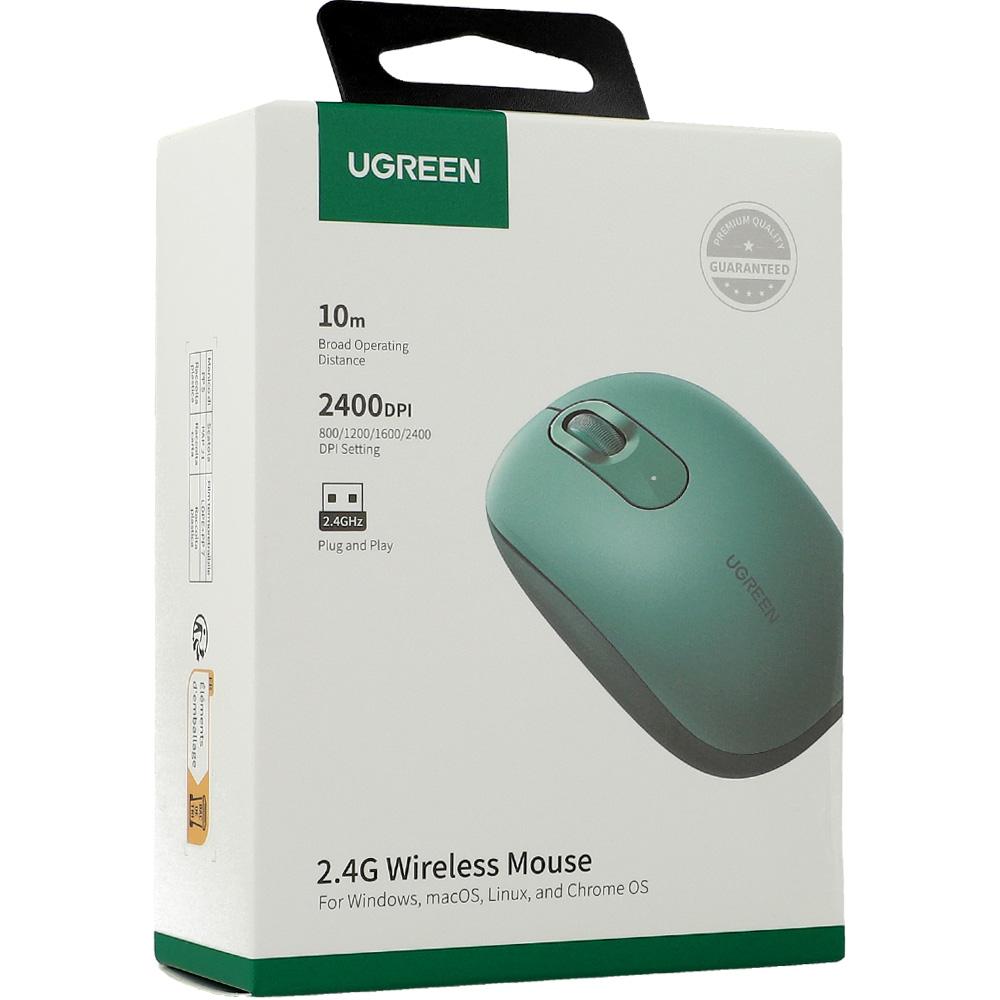Wireless Mouse UGREEN MU105, 2400DPI, Πράσινο - Image 6