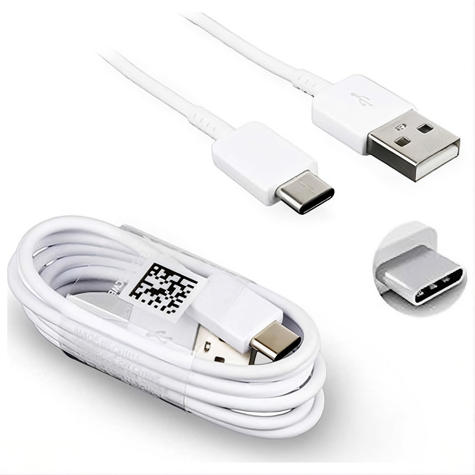 Samsung EP-DG970BBE USB-C Data Cable 1.5m White (Bulk) - Image 2