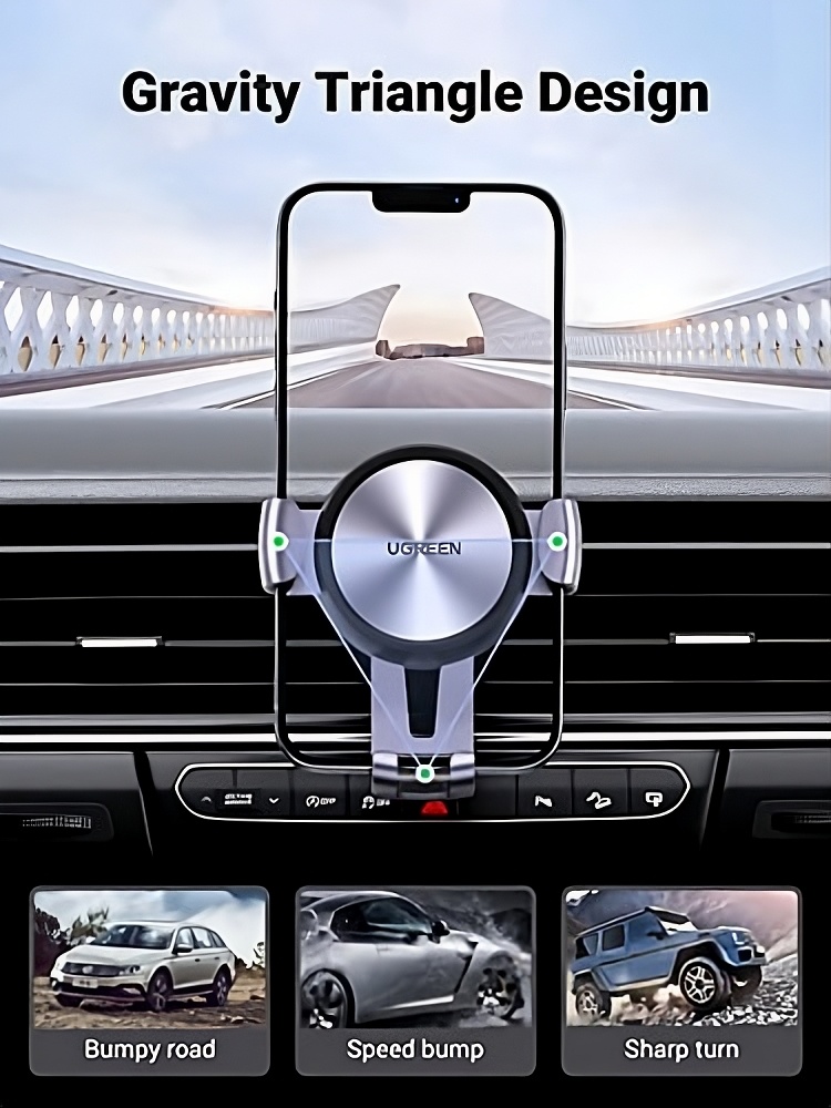 UGREEN Gravity Car Mount Holder gray – LP130 / 50564 - Image 8
