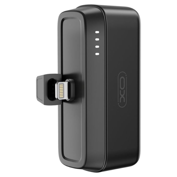 XO power bank mini PR244 20W 5000mAh με Lightning connector μαύρο - Image 3