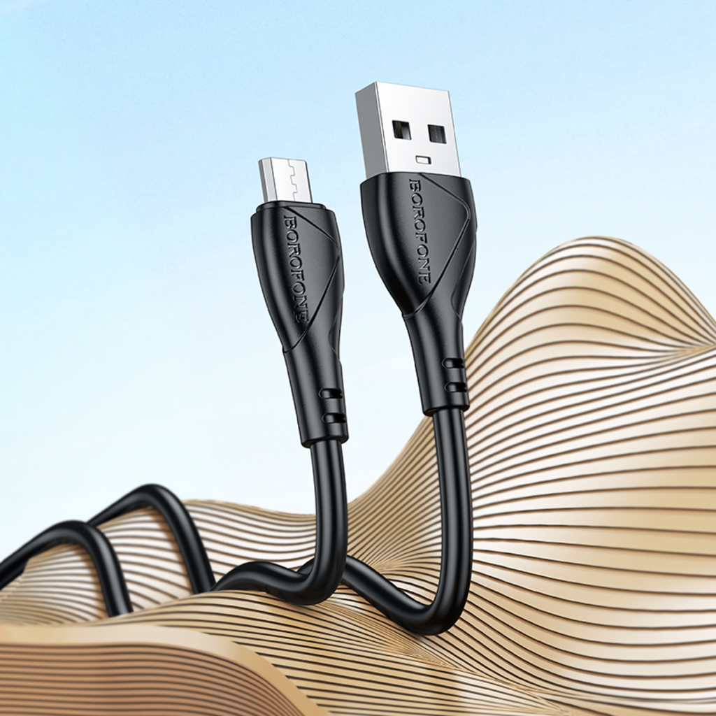 Borofone Cable BX121 Energy – USB to Type C – 3A 1 μέτρο μαύρο - Image 4